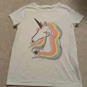 Cat & Jack  large (10/12) unicorn shirt excellent condition